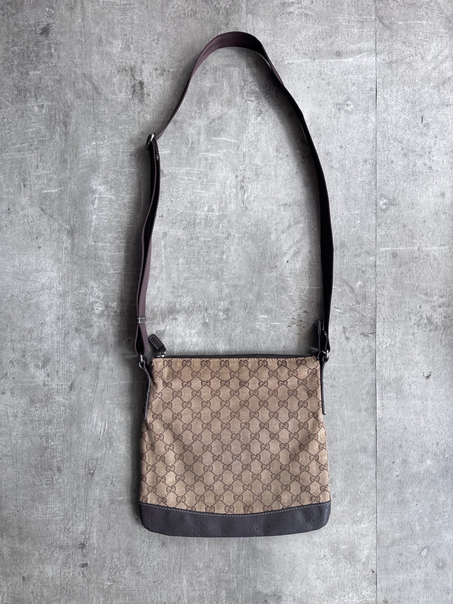 Gucci Perforated Brown Monogram Cross Body