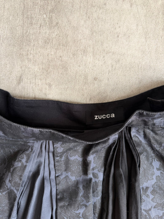 Issey Miyake Cabane De Zucca Pleated Monochrome Renaissance Skirt