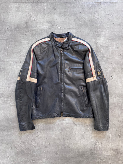 2000's Belstaff Gold Label 'Hero' Leather Motorcycle Jacket FA:276 (CSN694-1)