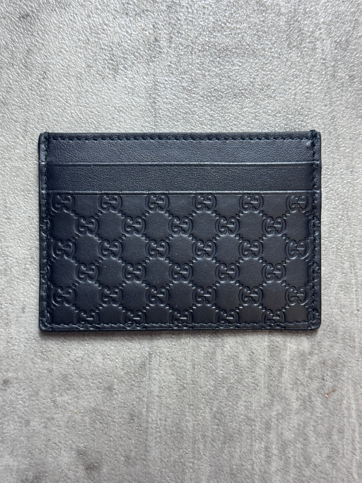 Gucci GG Black Leather Card Holder