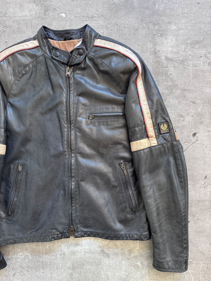 2000's Belstaff Gold Label 'Hero' Leather Motorcycle Jacket FA:276 (CSN694-1)