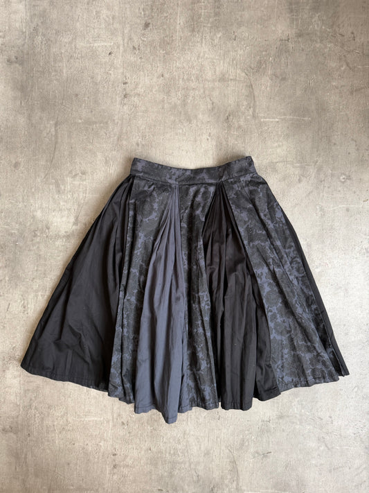 Issey Miyake Cabane De Zucca Pleated Monochrome Renaissance Skirt