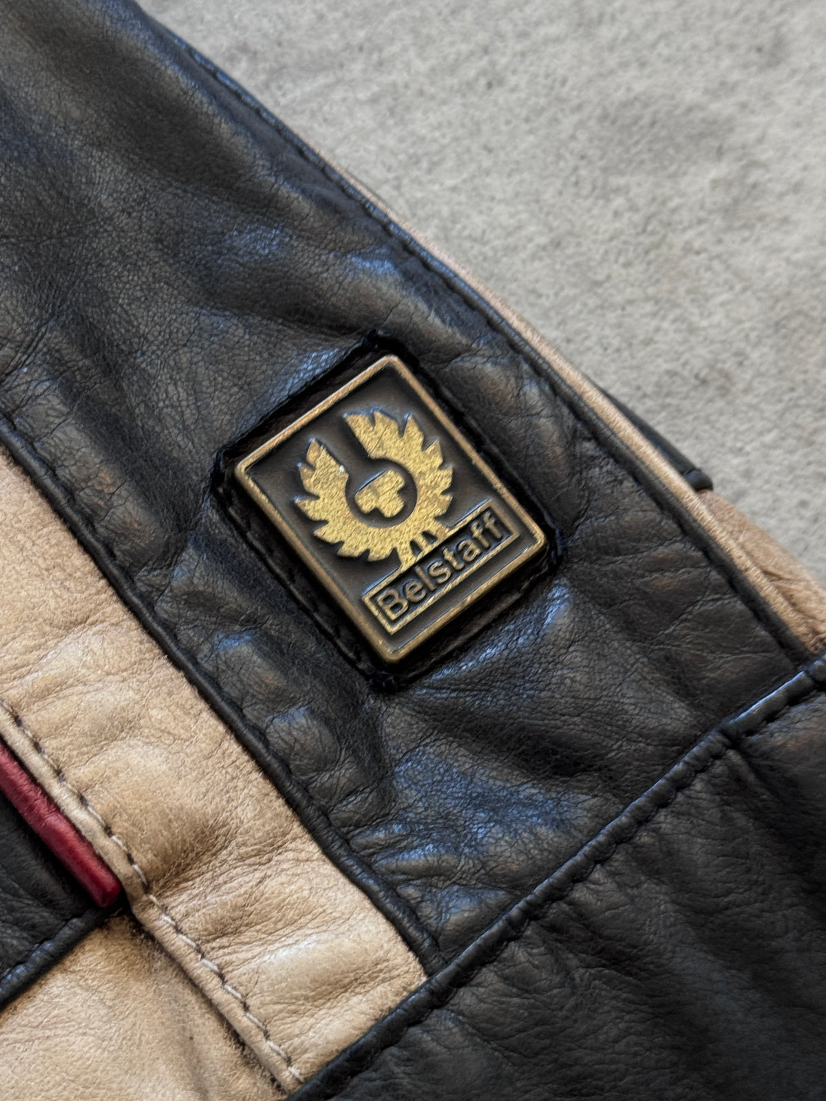 2000's Belstaff Gold Label 'Hero' Leather Motorcycle Jacket FA:276 (CSN694-1)