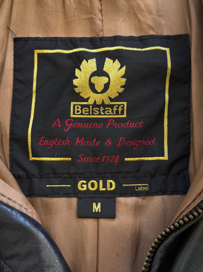 2000's Belstaff Gold Label 'Hero' Leather Motorcycle Jacket FA:276 (CSN694-1)