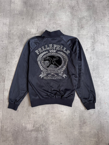 Pelle Pelle Black Satin Crown Logo Tracksuit Set