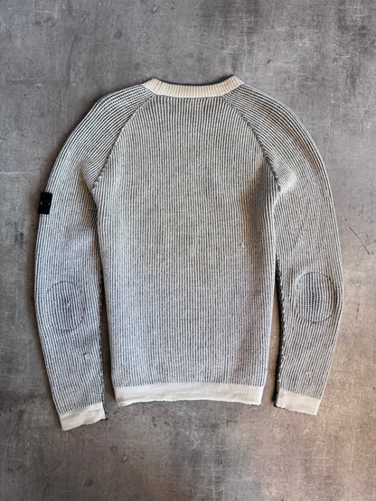 A/W 2017 Stone Island Reversible Contrast Waffle Knit Jumper