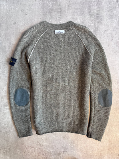 A/W 2017 Stone Island Reversible Contrast Waffle Knit Jumper