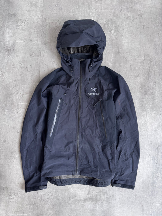 Arc'teryx Black Hooded Technical Waterproof Jacket