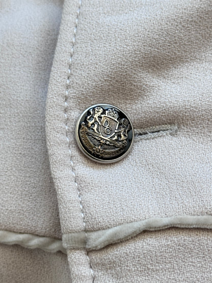 Dolce & Gabanna Velour Trim Double Breasted Blazer Jacket