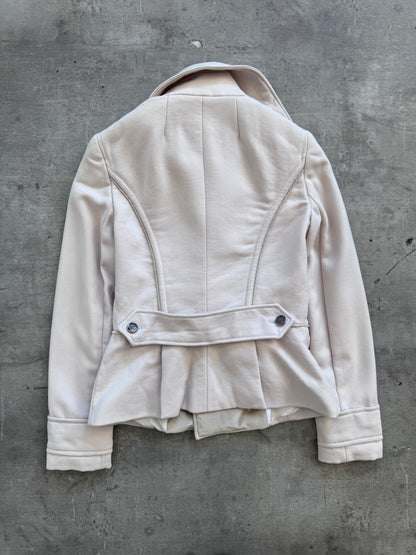 Dolce & Gabanna Velour Trim Double Breasted Blazer Jacket