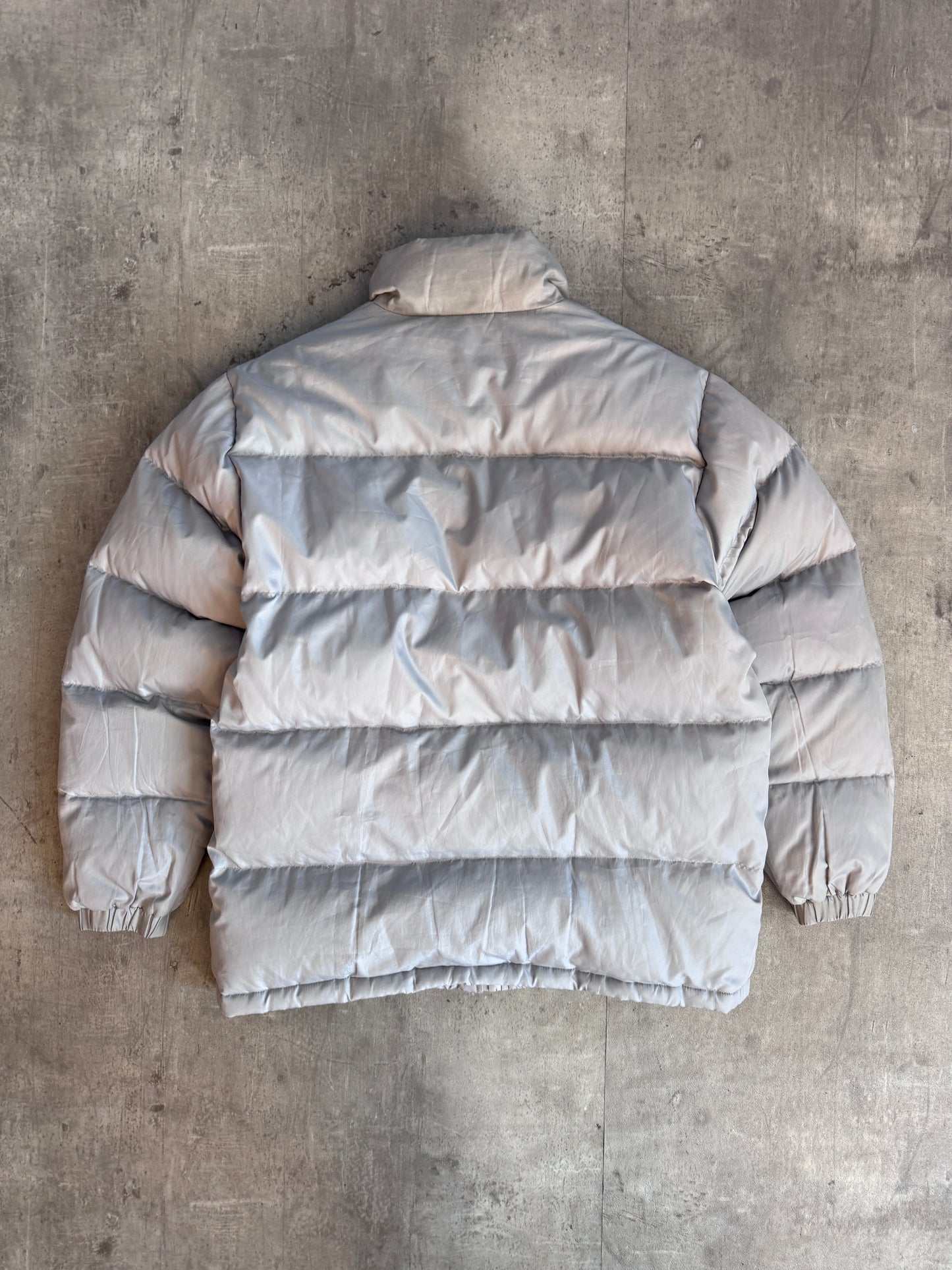 Balenciaga Grey Down Quilted Technical Puffer Jacket