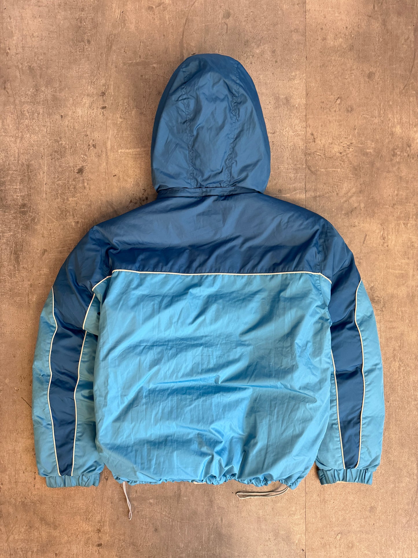 Balenciaga Blue Reversible Duck Down Technical Puffer Jacket
