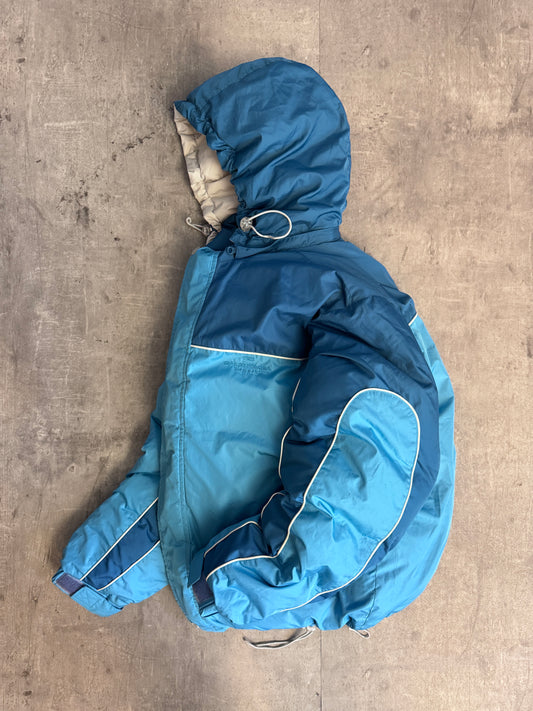 Balenciaga Blue Reversible Duck Down Technical Puffer Jacket