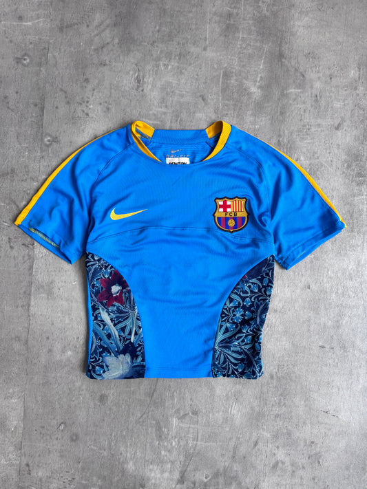 VT Rework: Barcelona 3rd Football Shirt Lace Trim Top
