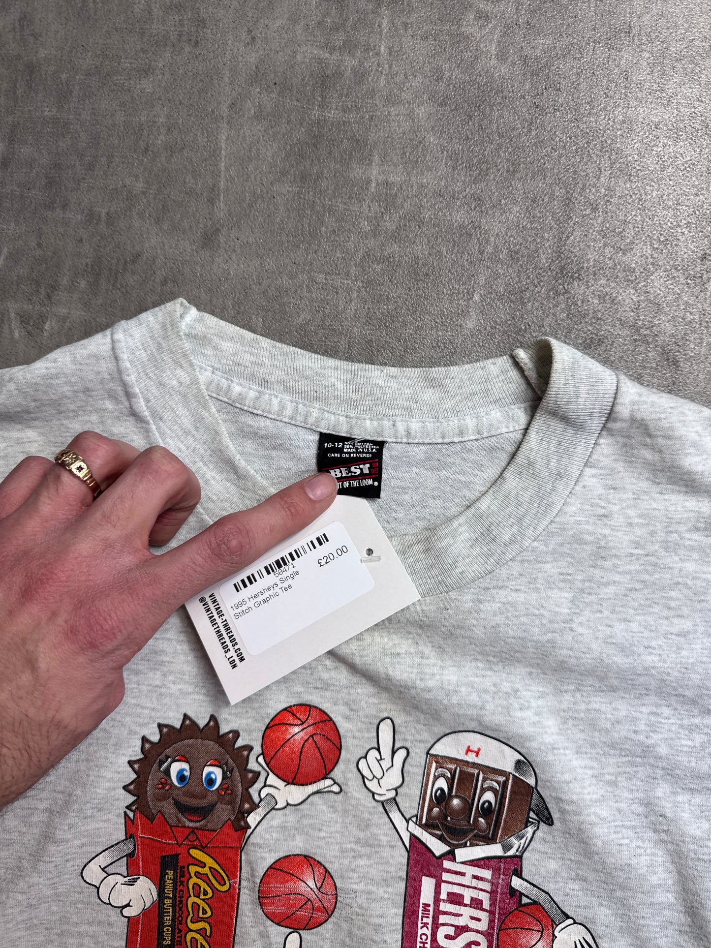 1995 Hersheys Single Stitch Graphic Tee