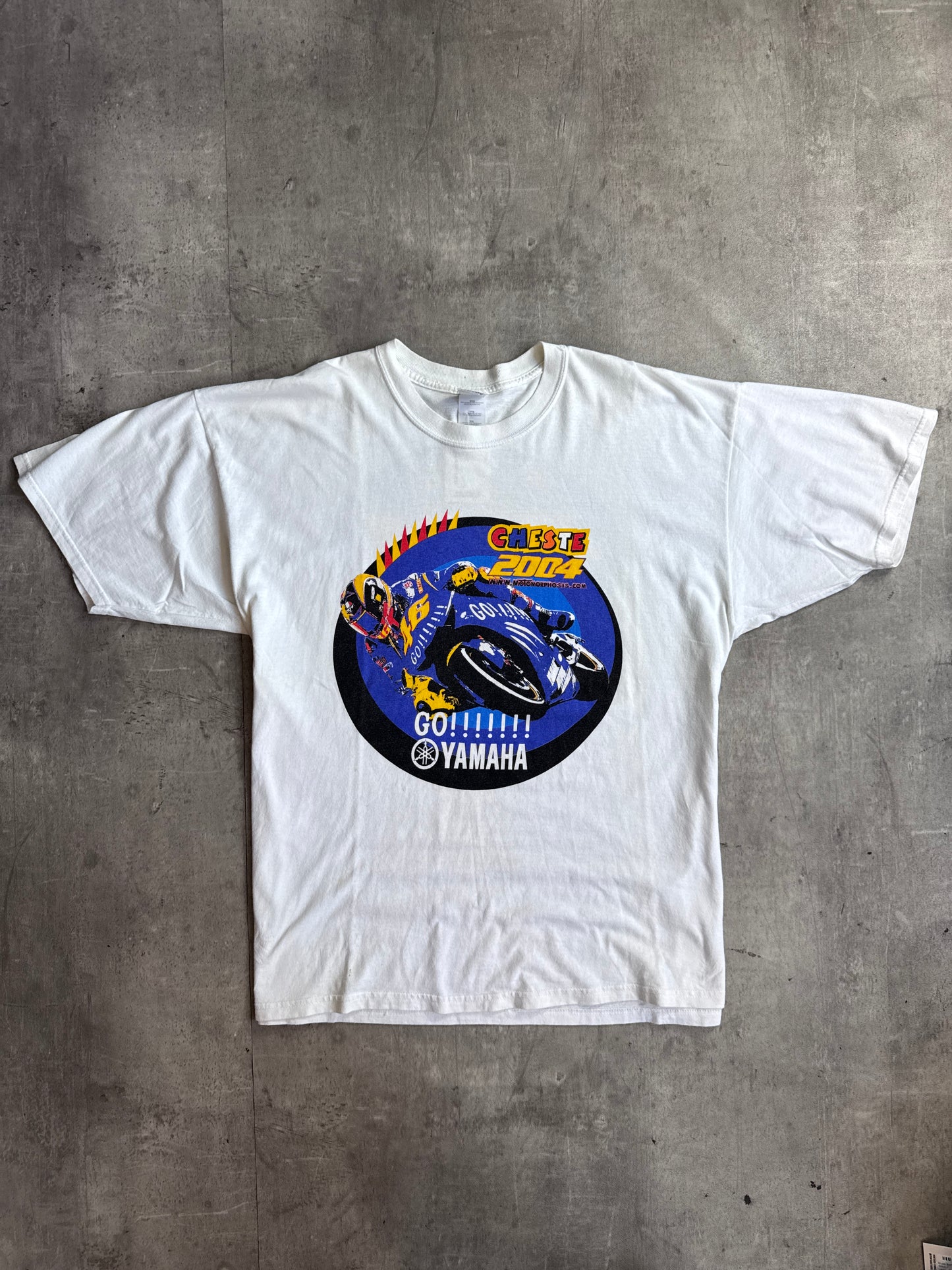 2004 Nascar White Graphic Tee