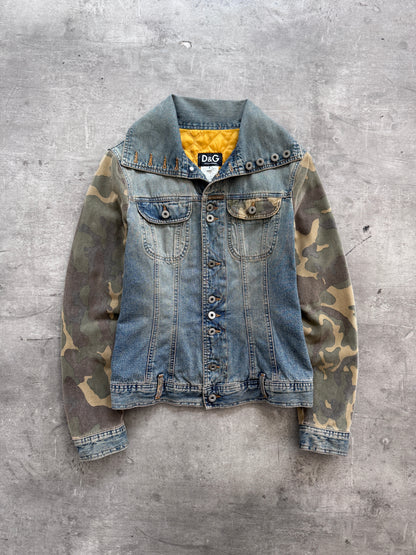 D&G Camo Sleeve Denim Jacket
