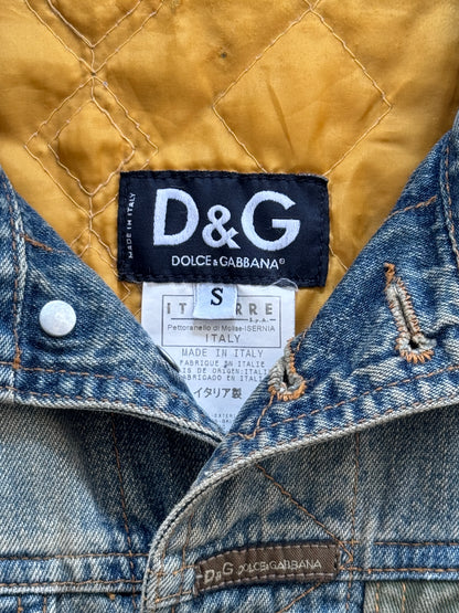 D&G Camo Sleeve Denim Jacket