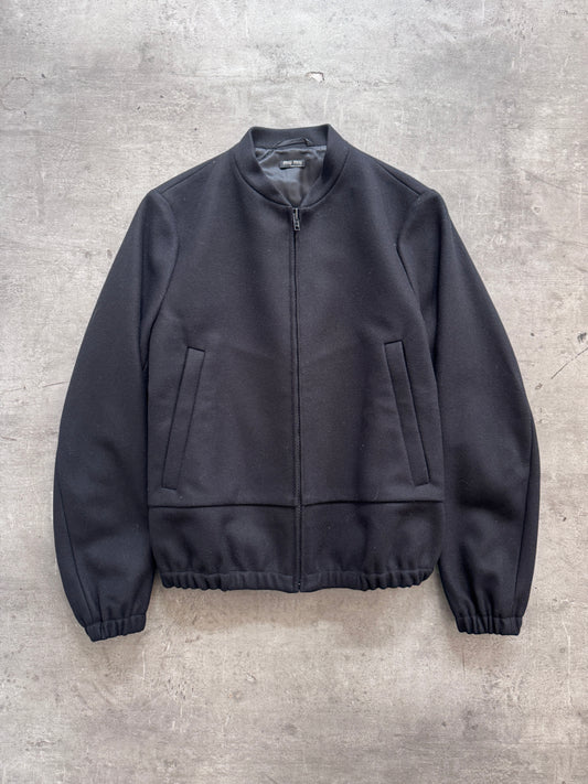 Miu Miu Wool Structured Bomber Jacket