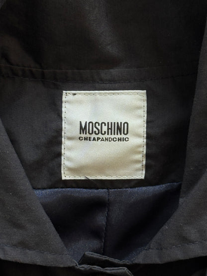 Moschino Cheap and Chic Navy Trench Coat