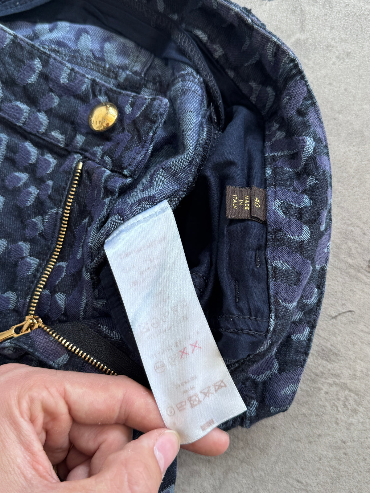 Louis Vuitton Cheetah Print Skinny Jeans