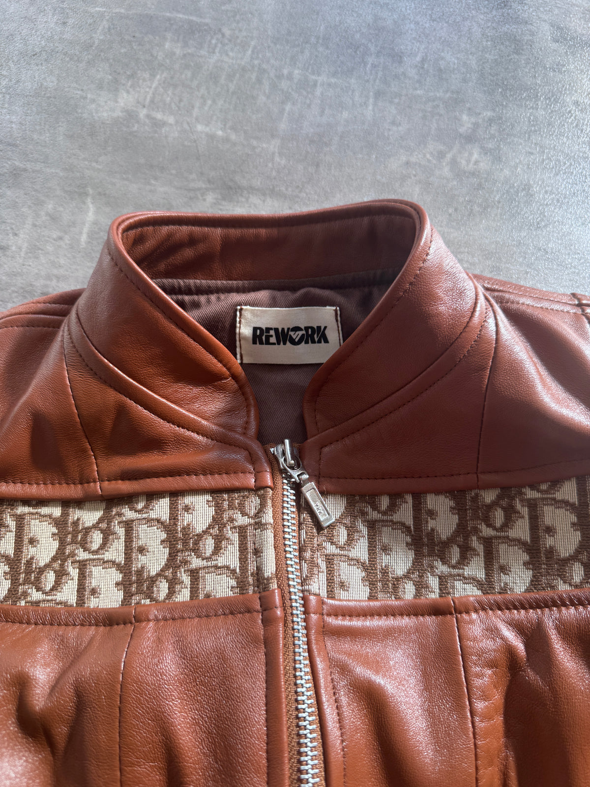 VT Rework: Dior Canvas Detail Zip Up Leather Corset