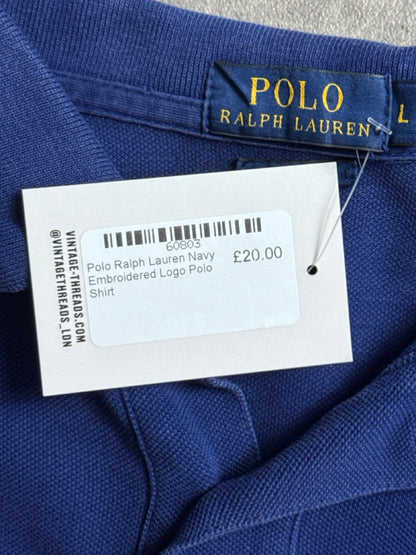 Polo Ralph Lauren Navy Embroidered Logo Polo Shirt