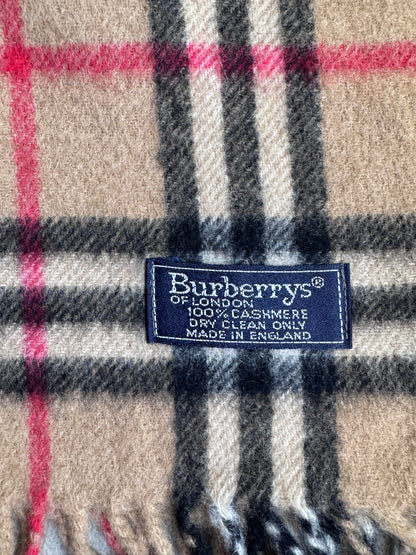 Burberry Classic Nova Check 100% Cashmere Scarf