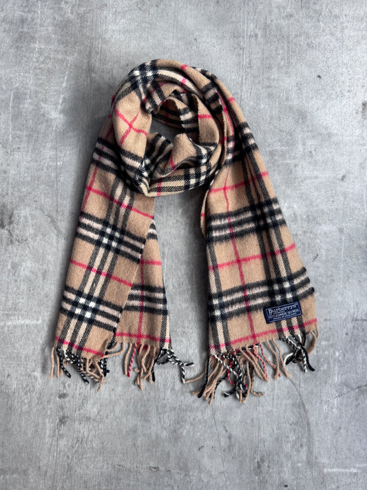 Burberry Classic Nova Check 50% Cashmere 50% Wool Scarf