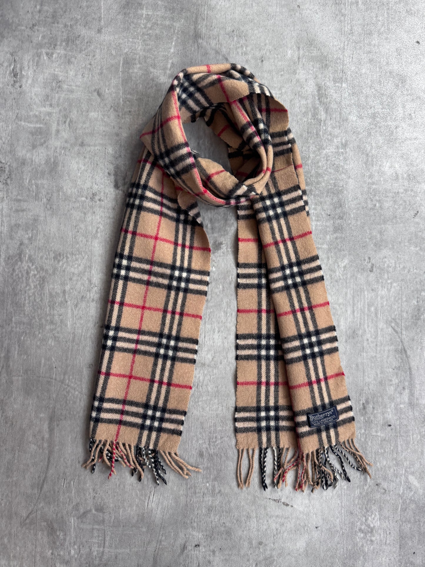 Burberry Classic Nova Check 100% Lambswool Scarf