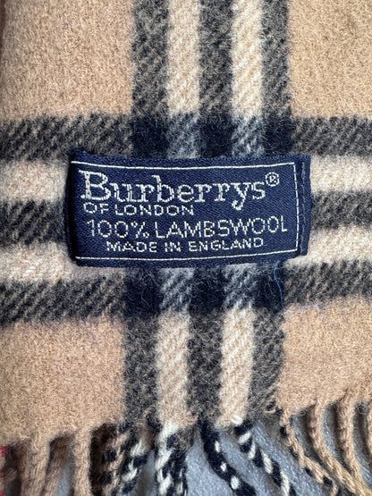Burberry Classic Nova Check 100% Lambswool Scarf