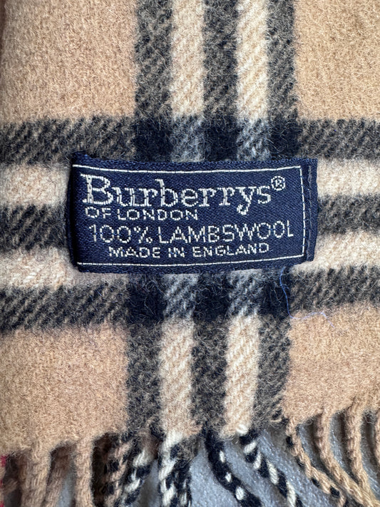 Burberry Classic Nova Check 100% Lambswool Scarf