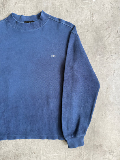 2000's Balenciaga Garment Dyed Mock Neck Cotton Crewneck
