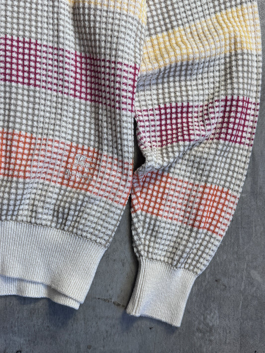 Burberry Beige Light Multi Cotton Knit Sweater