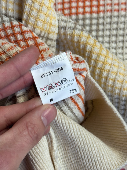 Burberry Beige Light Multi Cotton Knit Sweater