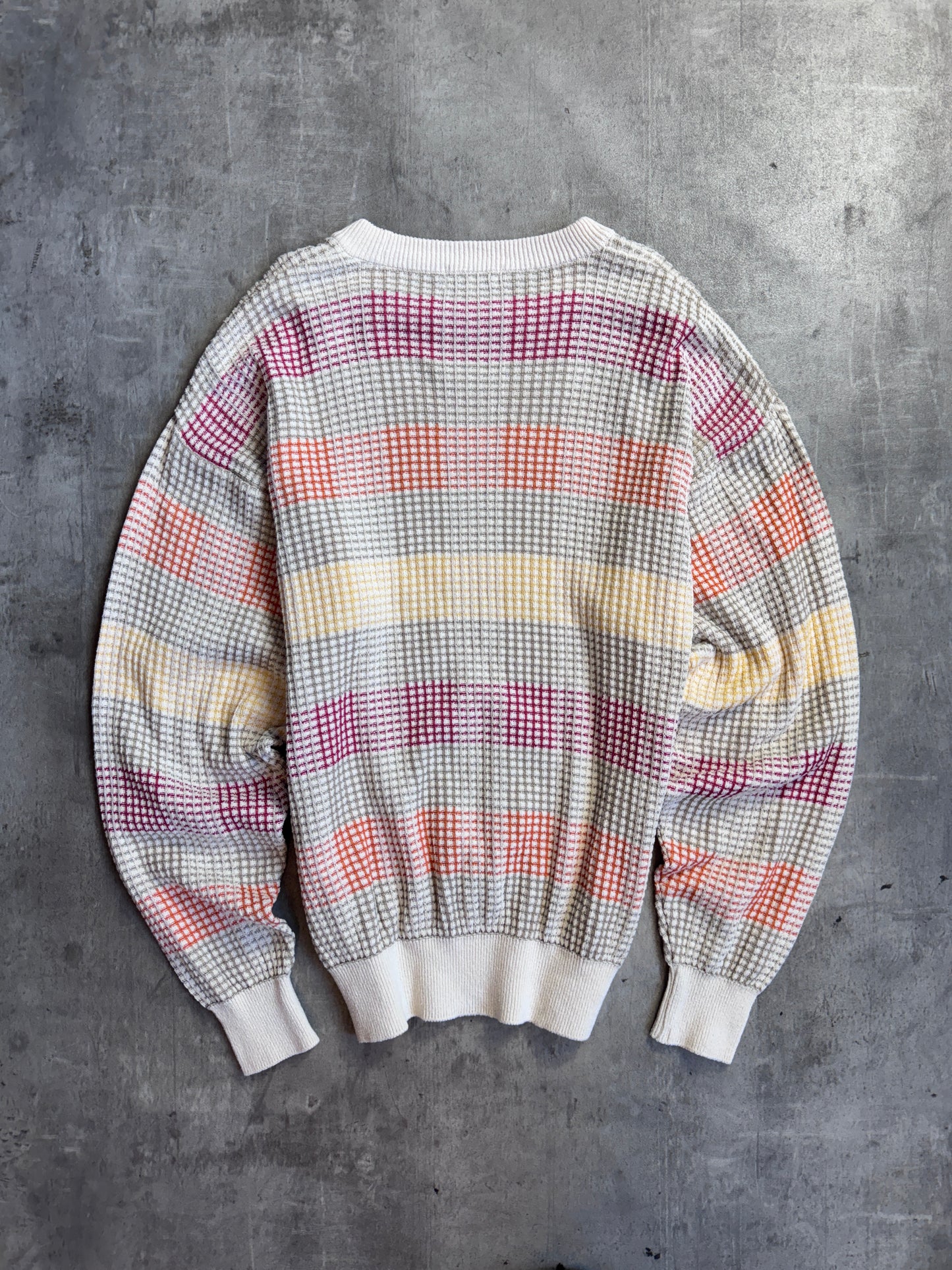 Burberry Beige Light Multi Cotton Knit Sweater