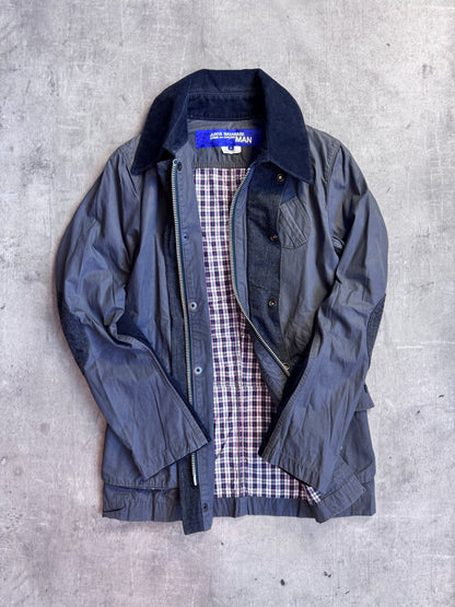 Junya Watanabe Grey Hybrid Deck Corduroy Jacket