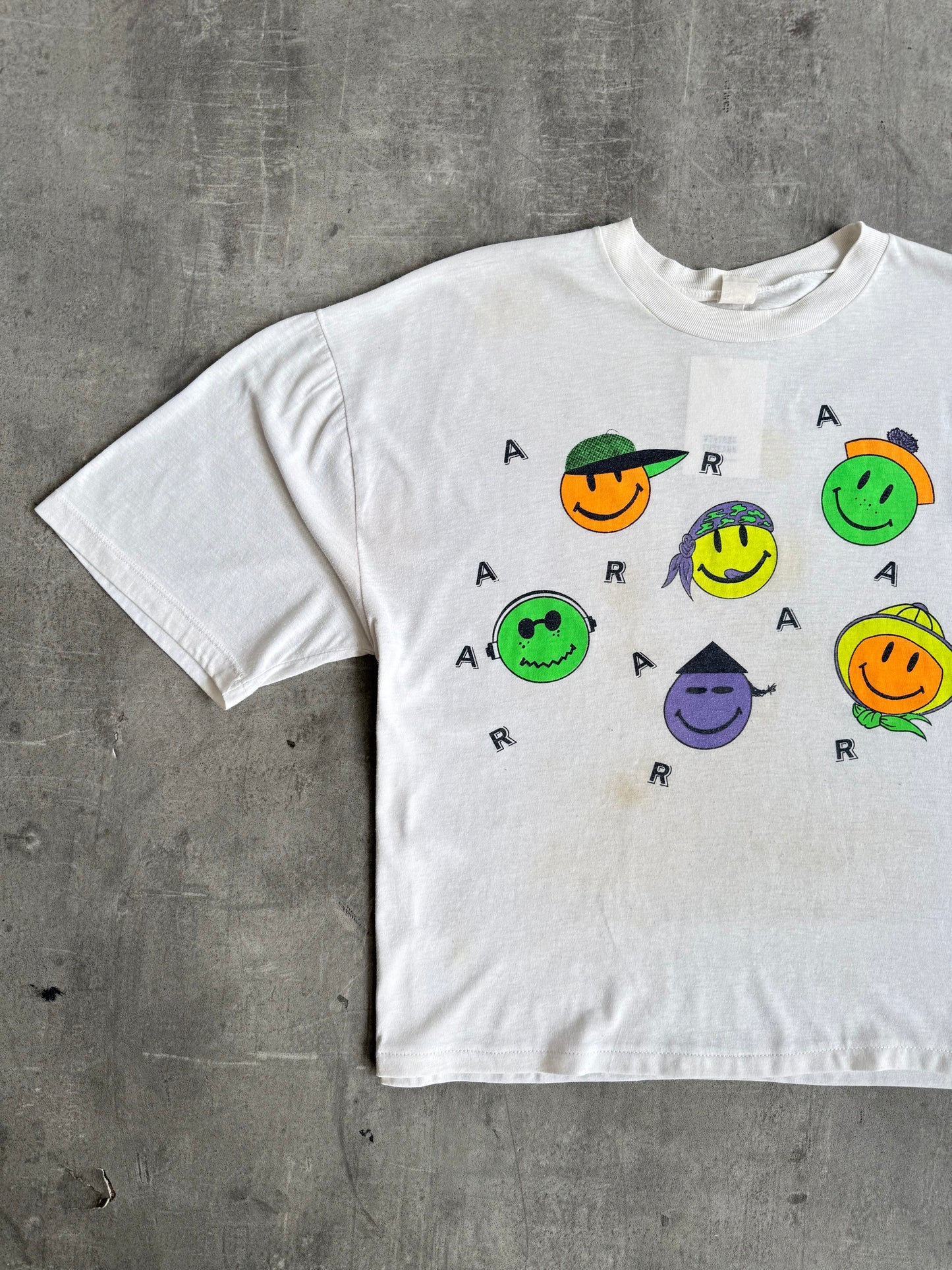 1980's Acid House Smiley Rave Graphic Tee
