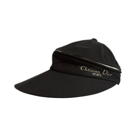 Christian Dior Sports Black Sun Visor