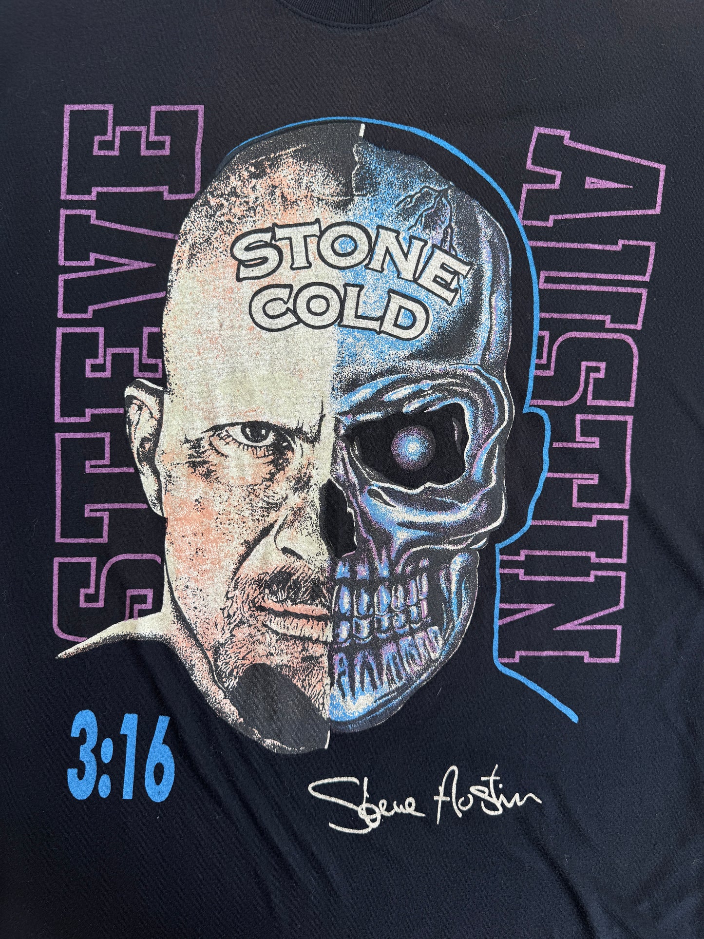 1990s Stone Cold Steve Austin Two-Face Graphic Tee