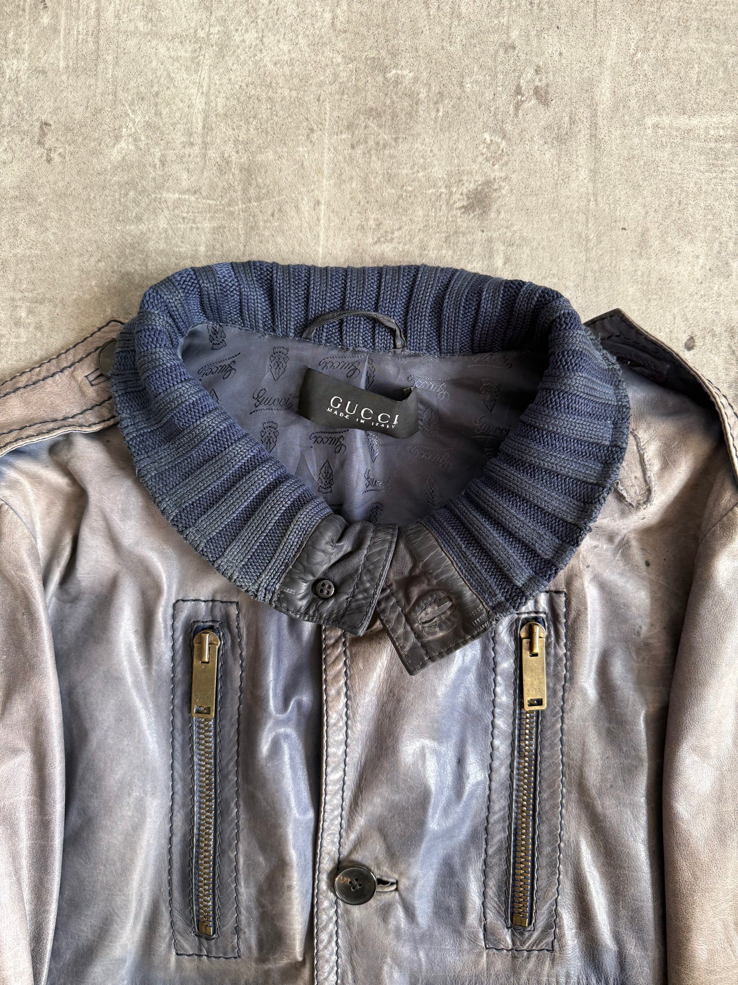 F/W 2011 Gucci By Gianni Leather 'Madonna' Motorcycle Jacket (Sold As Seen)