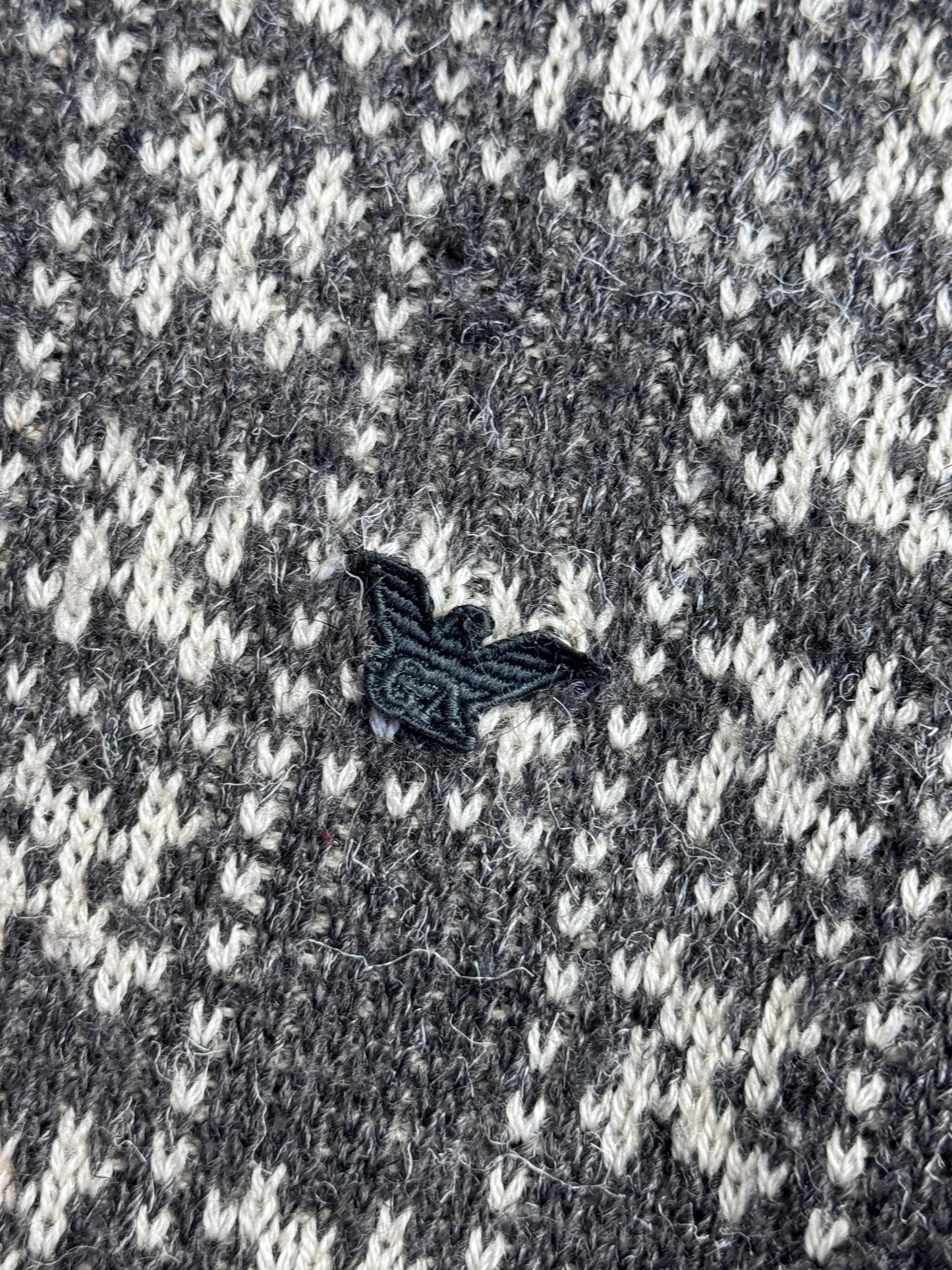 1980s Emporio Armani Patterned Intarsia Wool Knit Multi Sweater