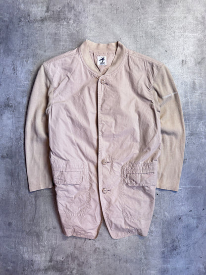 Issey Miyake Hai Ribbed Hybrid Sand Bomber Jacket