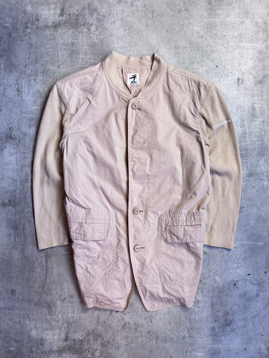 Issey Miyake Hai Ribbed Hybrid Sand Bomber Jacket