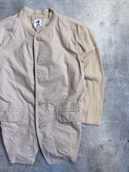 Issey Miyake Hai Ribbed Hybrid Sand Bomber Jacket