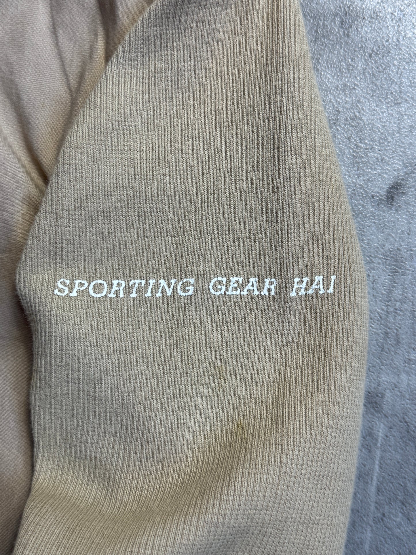 Issey Miyake Hai Ribbed Hybrid Sand Bomber Jacket