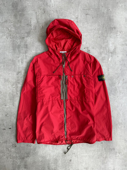 S/S 2010 Stone Island Nylon Double Pocket Red Smock Jacket