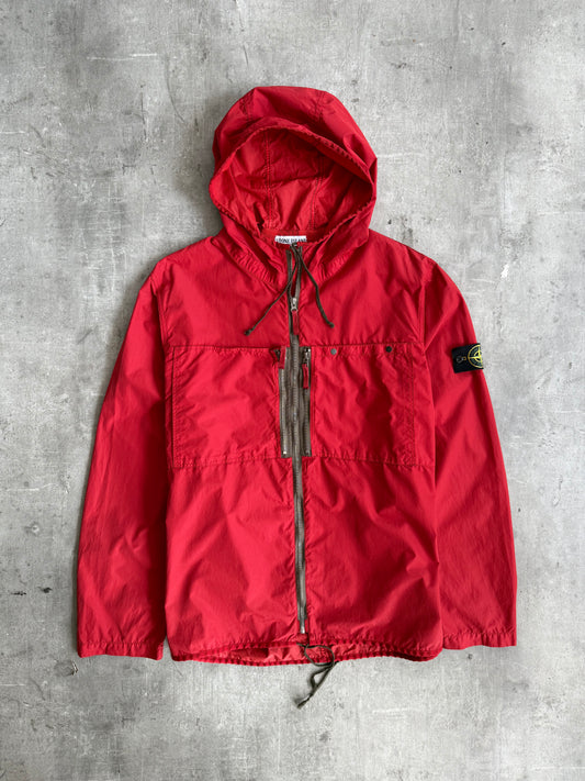 S/S 2010 Stone Island Nylon Double Pocket Red Smock Jacket