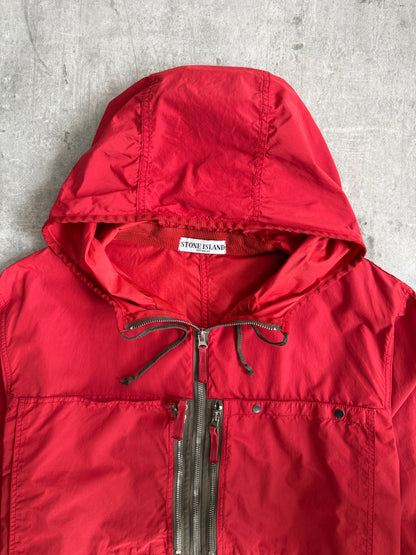 S/S 2010 Stone Island Nylon Double Pocket Red Smock Jacket