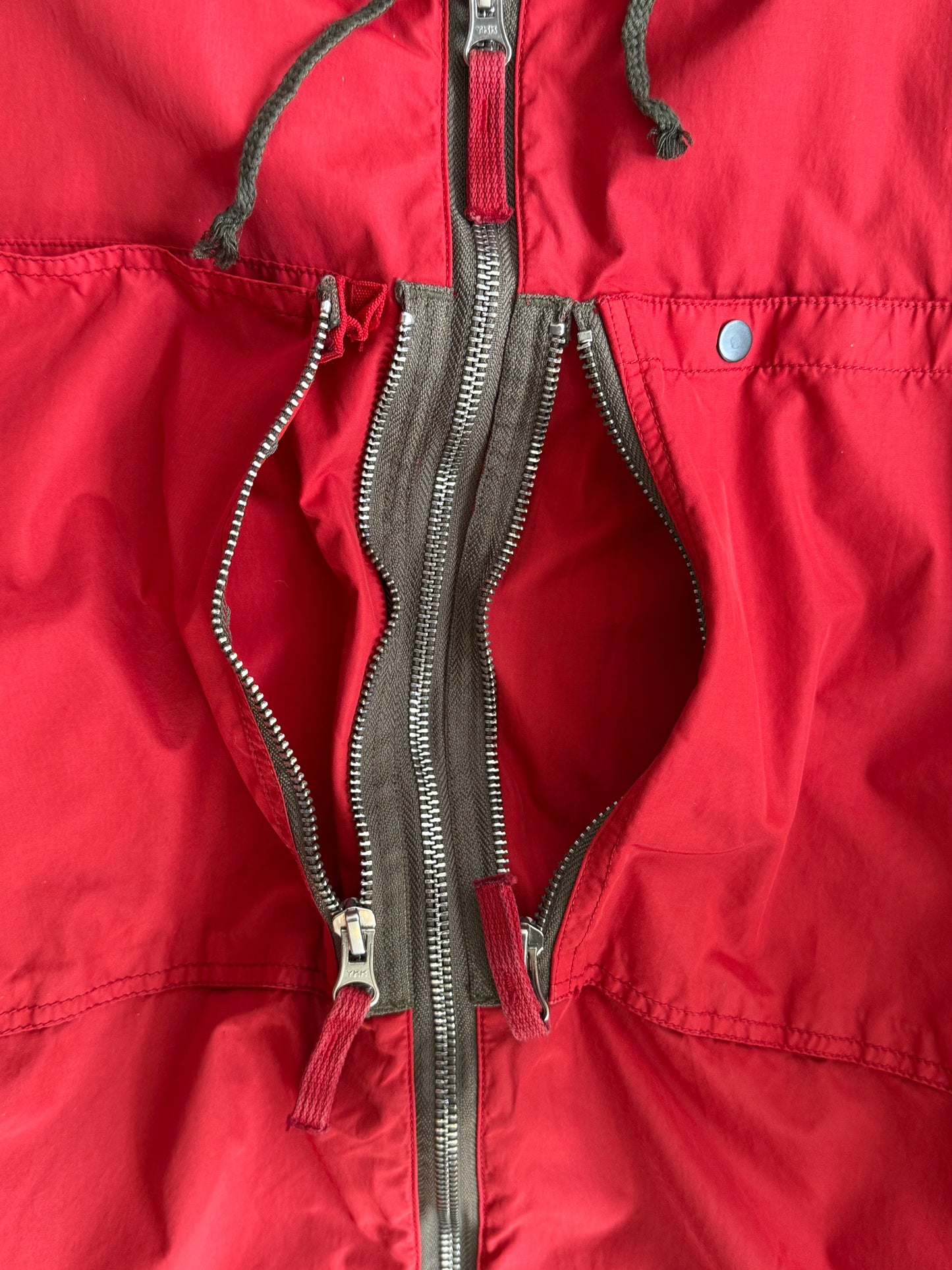 S/S 2010 Stone Island Nylon Double Pocket Red Smock Jacket